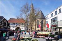 Frühjahrsmarkt in Lengerich - Römer und ev. Stadtkirche